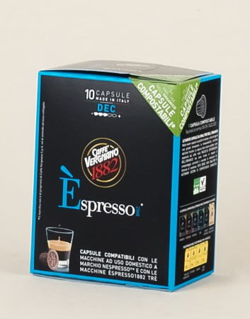 Capsule caffè espresso Gusto Decaffeinato Compatibili Nespresso