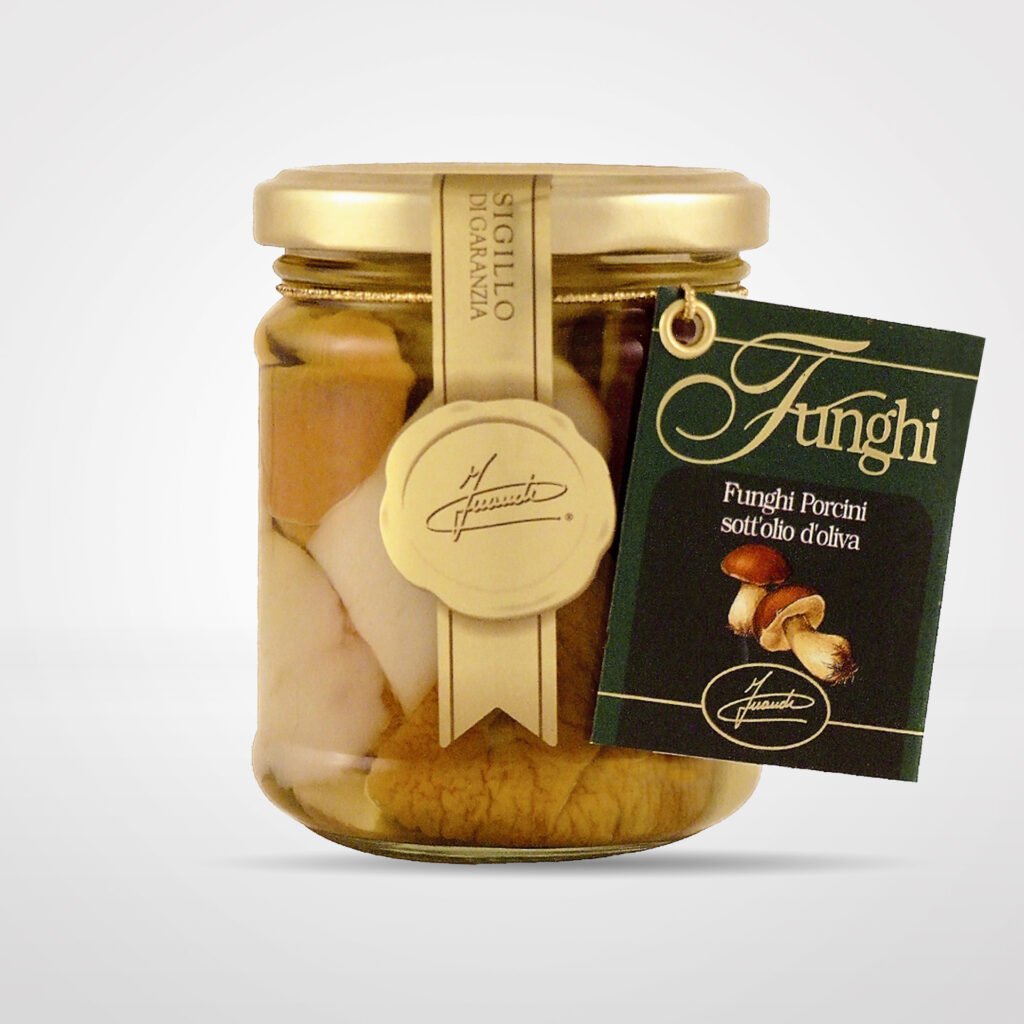 Funghi Porcini tagliati in olio d’oliva