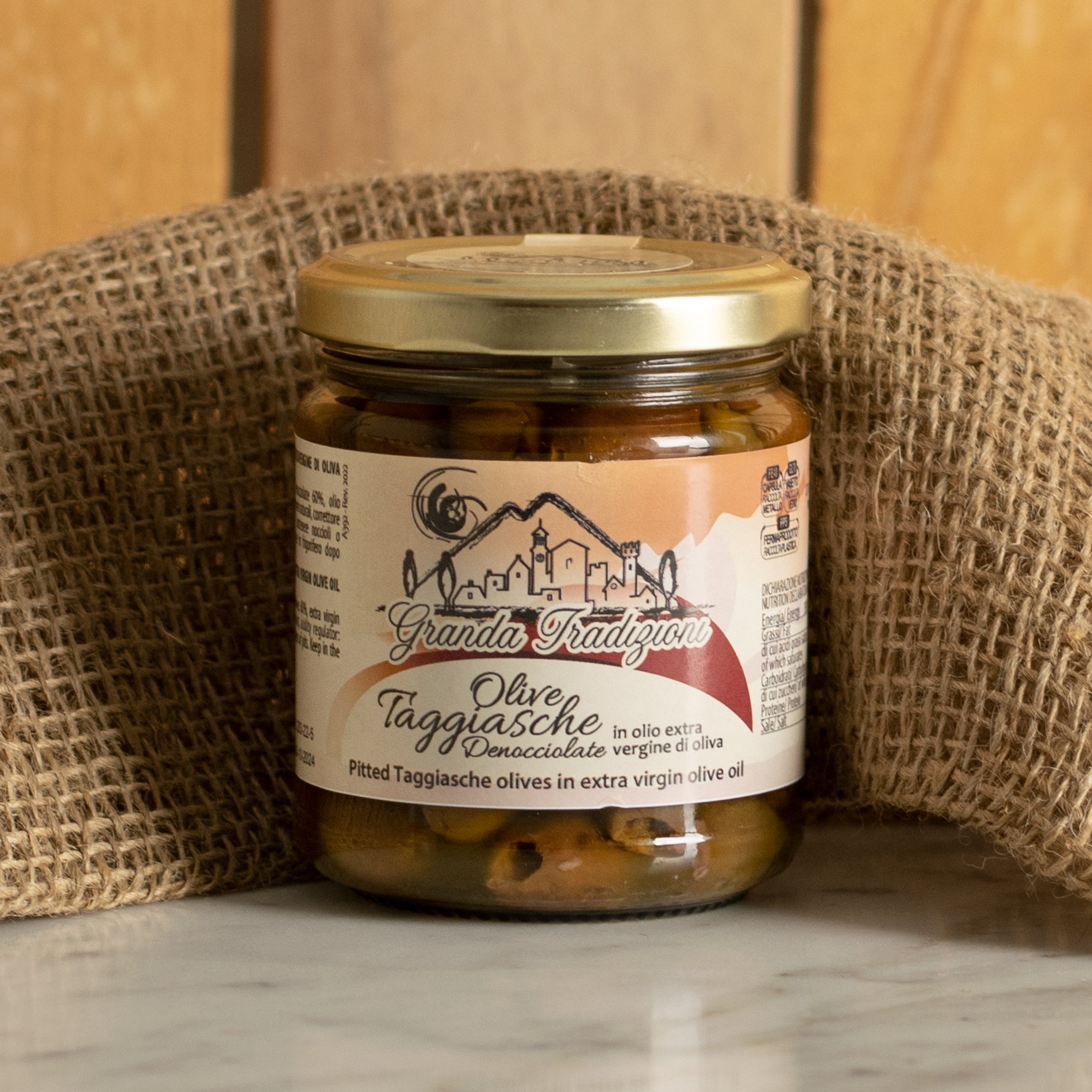 Olive Taggiasche Denocciolate in olio EVO 180g