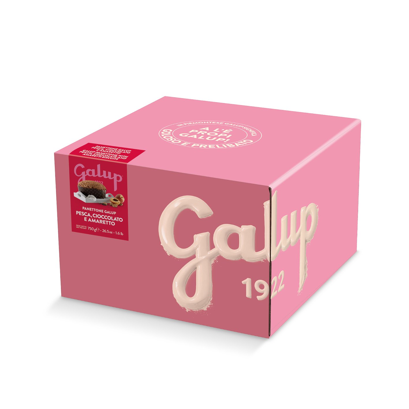 Panettone Galup Pesca, Amaretto e Cioccolato