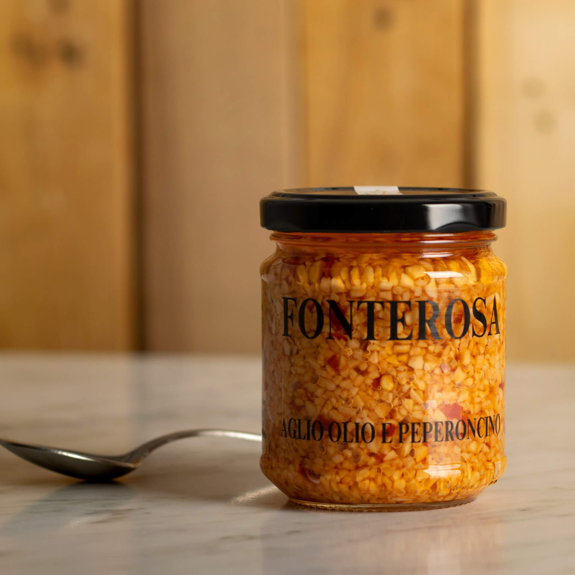 Knoblauch, Öl und Chili Knoblauch, Öl und Chili