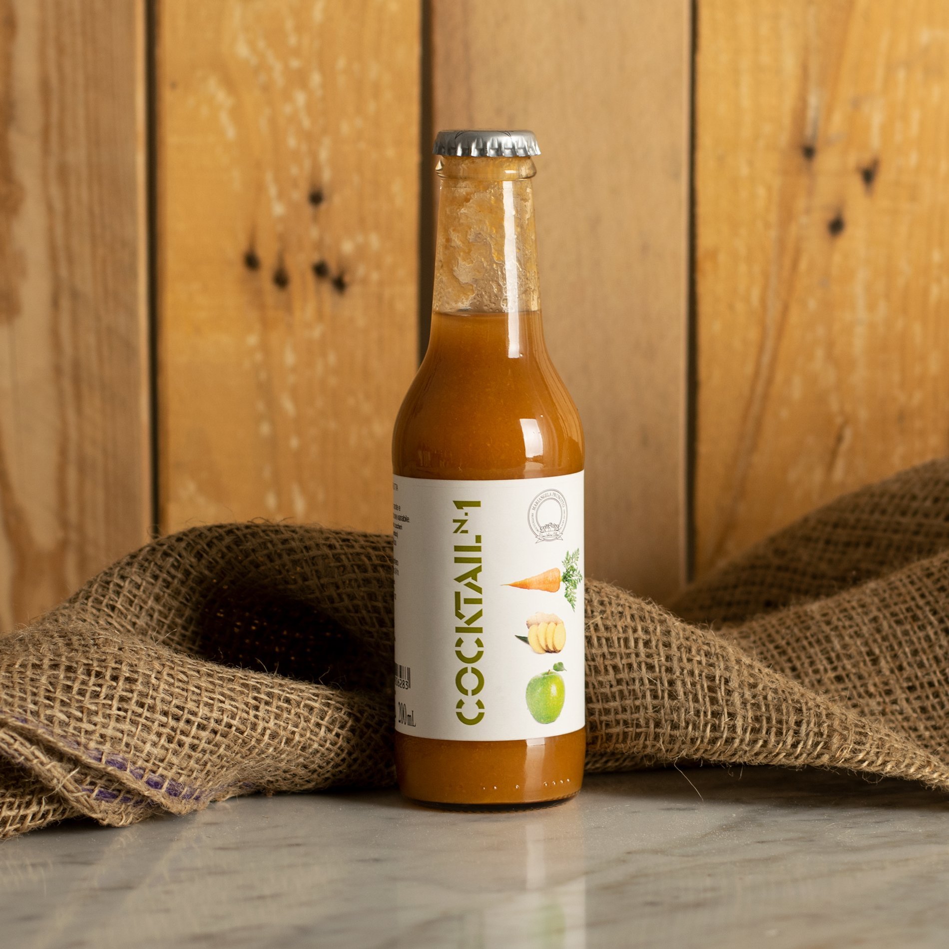 Sugar-Free Apple, Carrot and Ginger Cocktail 200ml