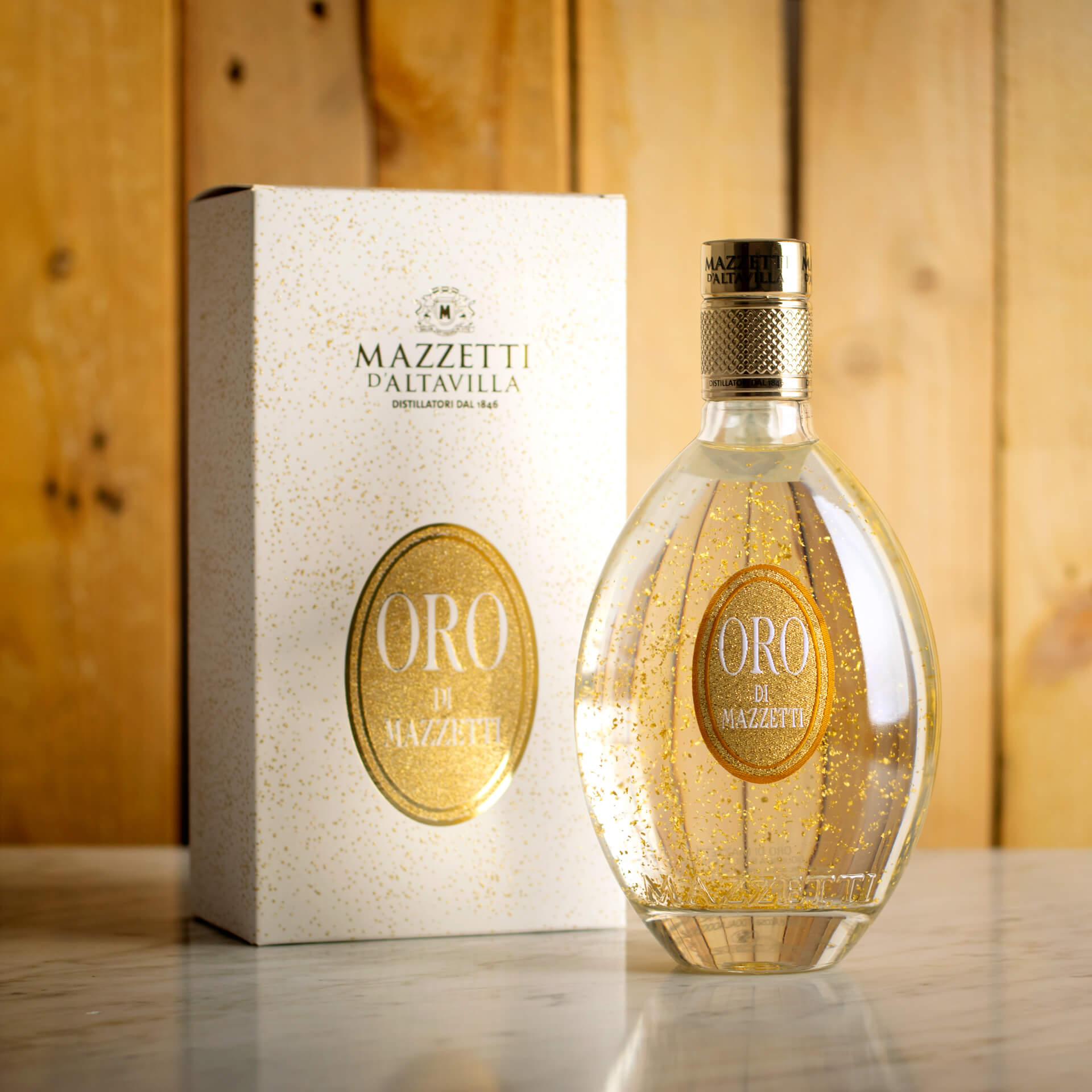 Oro Mazzetti Grappa-Based Liqueur Mazzetti with Case