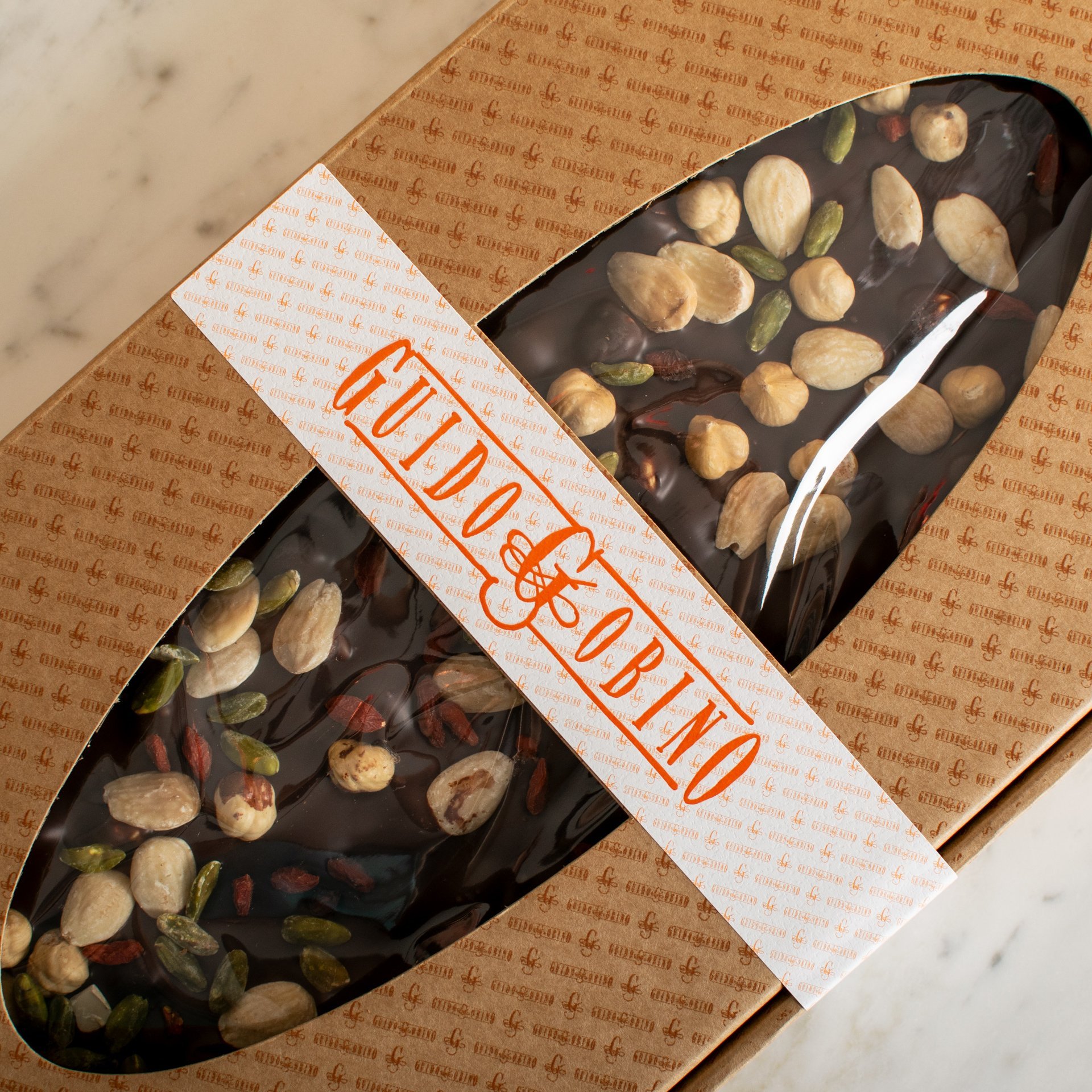 Foglio di Cioccolato Extra Bitter con Frutta Secca