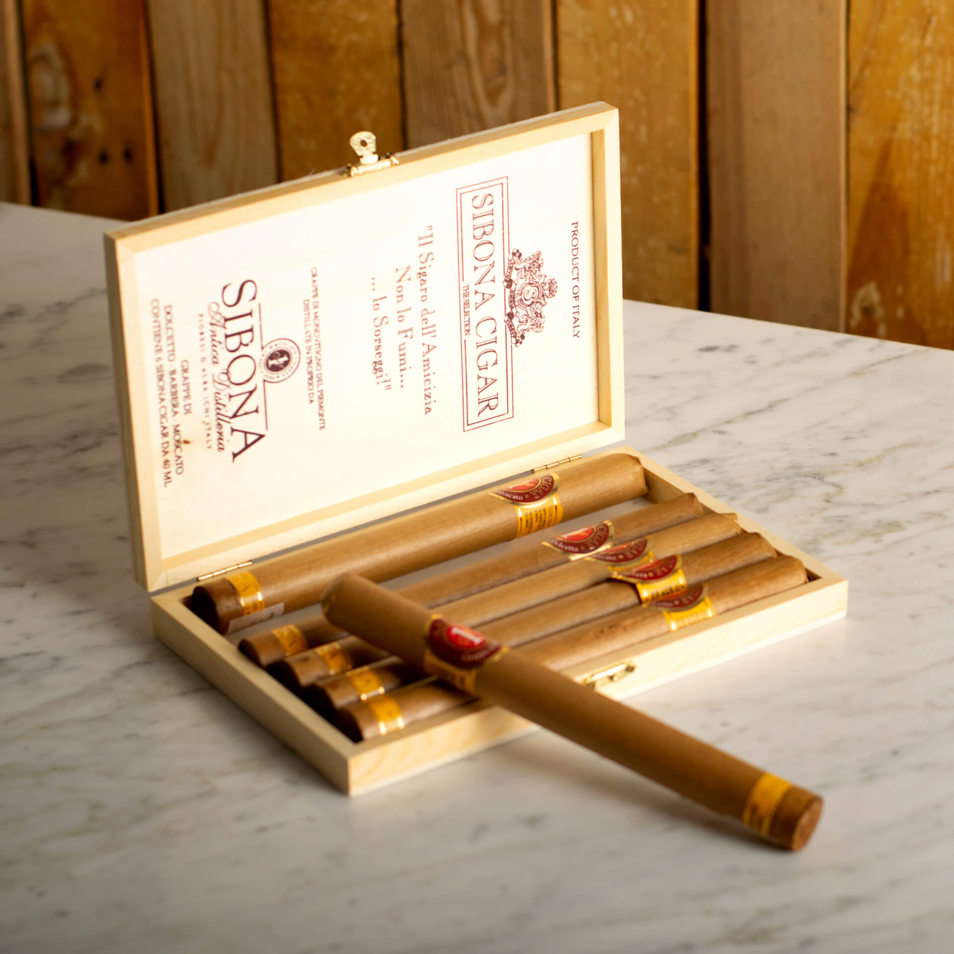 Sibona Cigars with Grappa