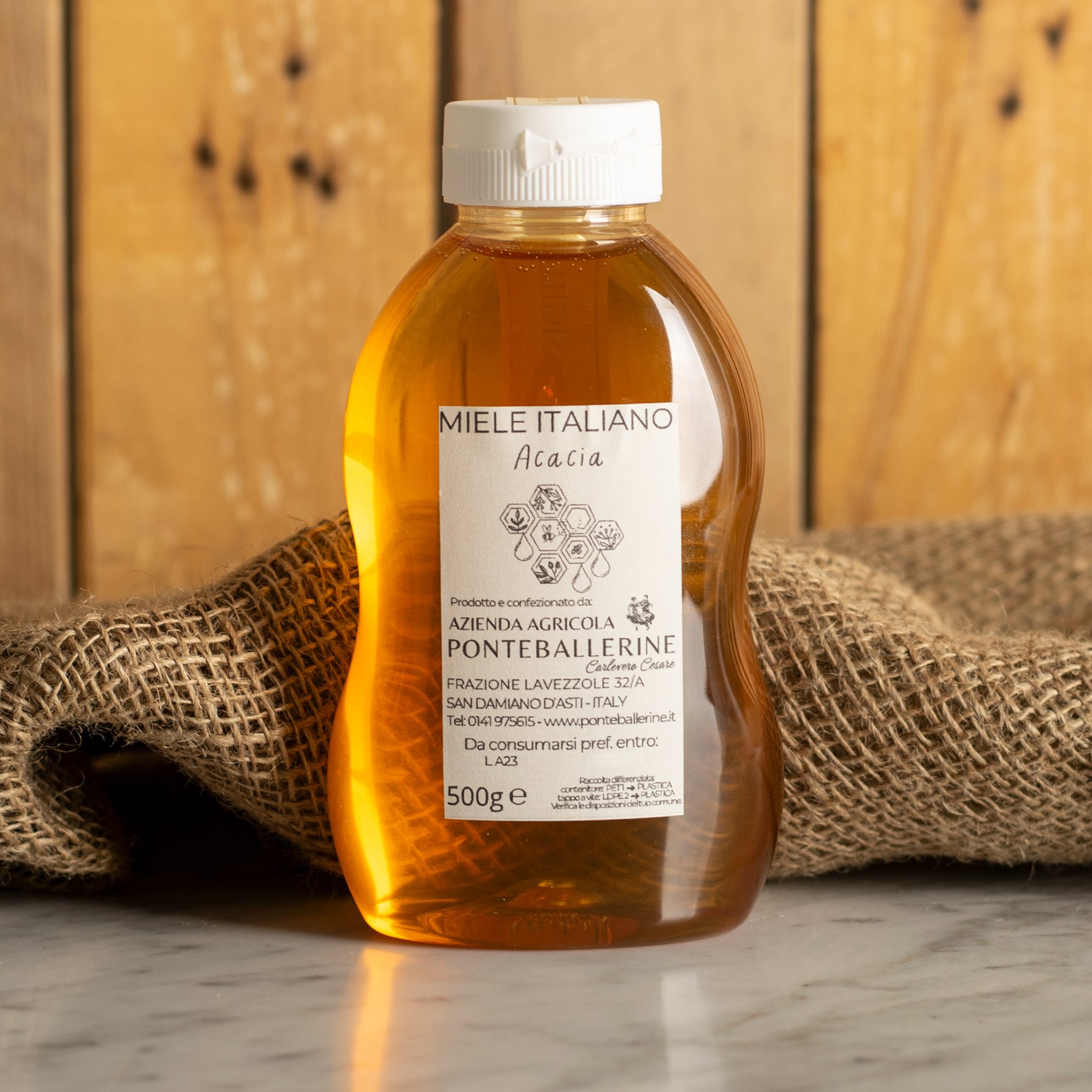 Akazienhonig in Dosierflasche 500 g – Ponte Ballerine Akazienhonig in Dosierflasche 500 g – Ponte Ballerine