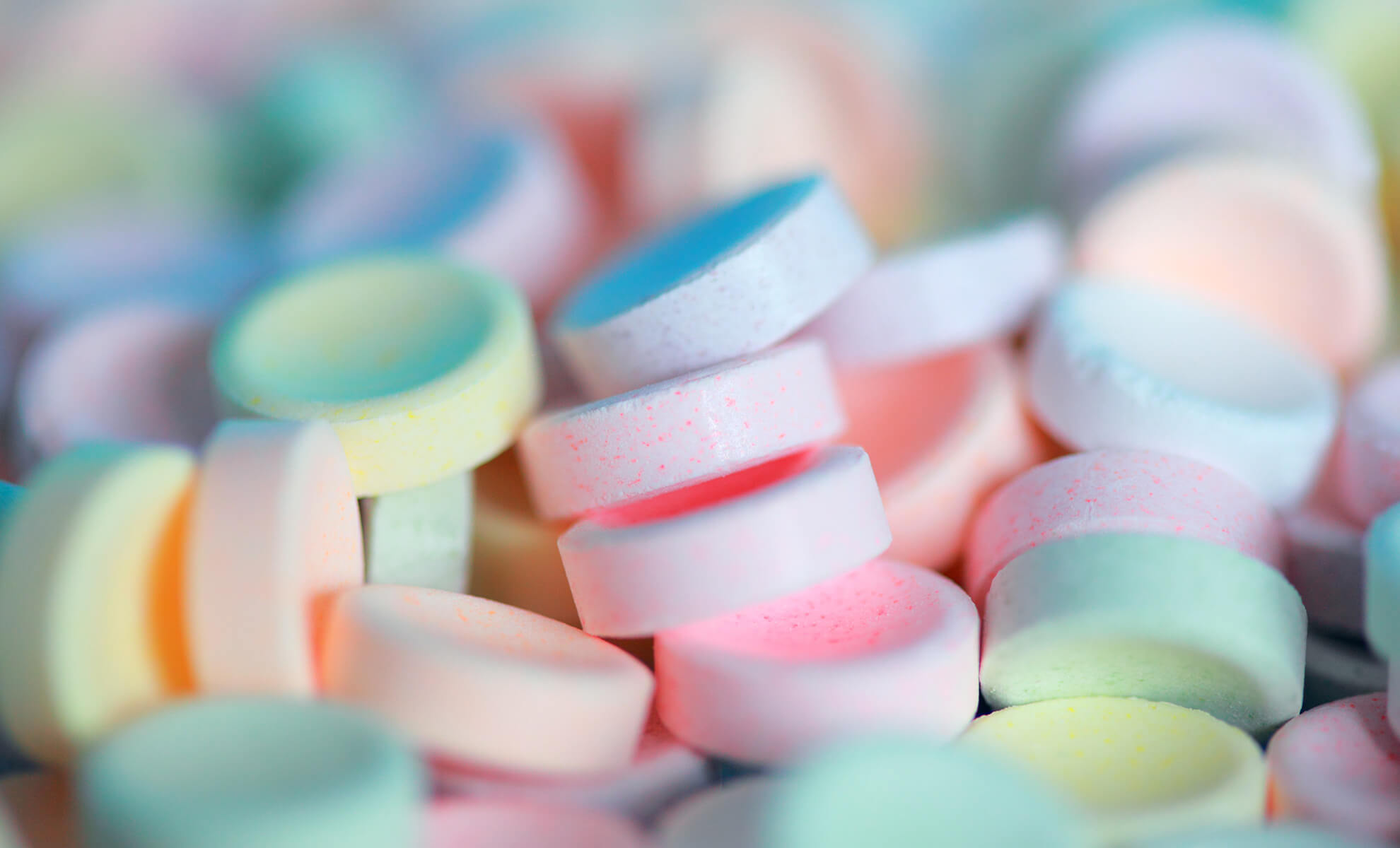 Candies and pads Candies and pads