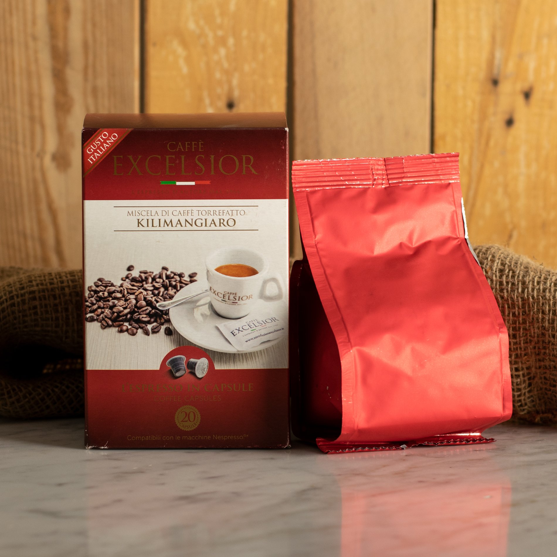 Kilimangiaro coffee capsules compatible with Nespresso