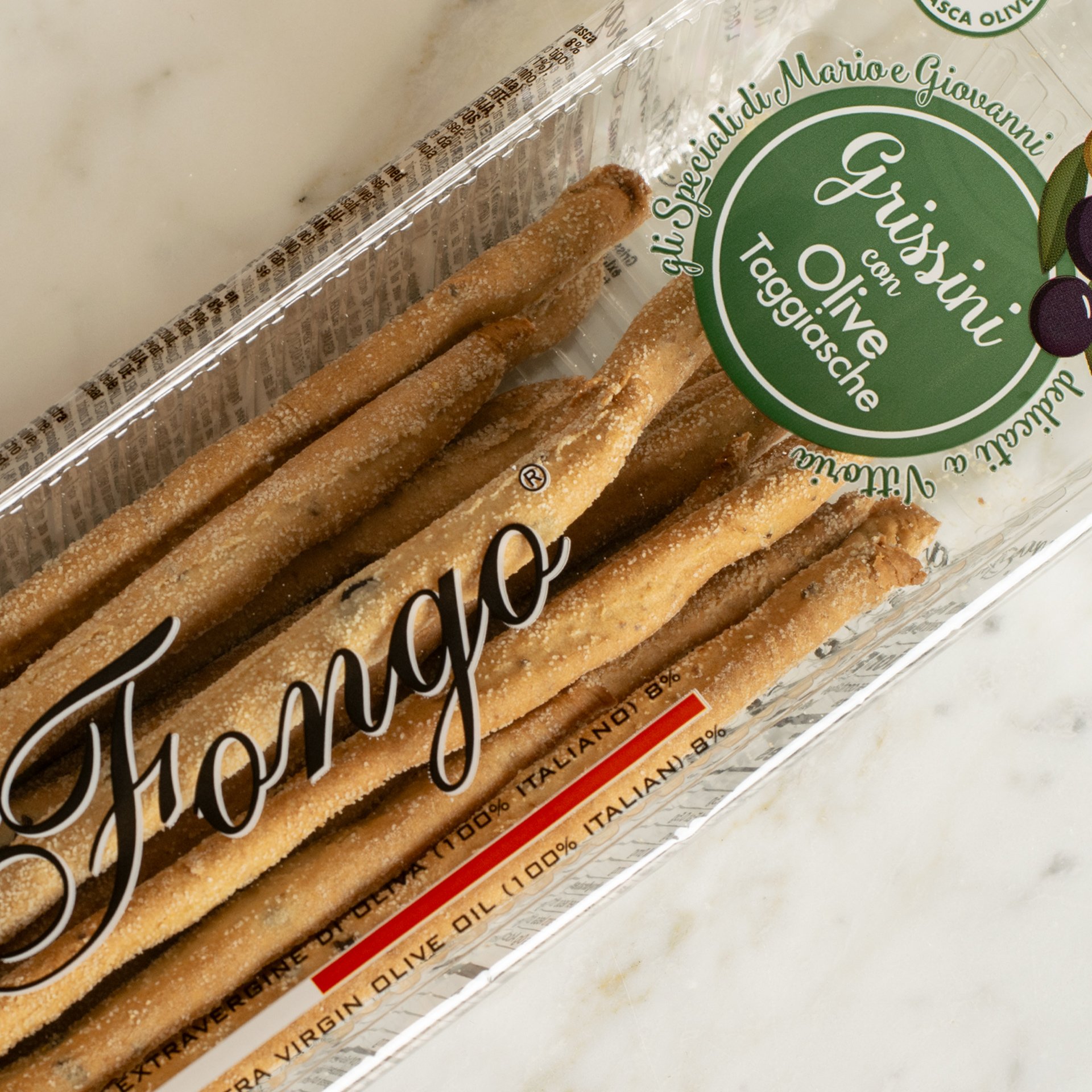 Stirati-Grissini mit Taggiasca-Oliven 150 g