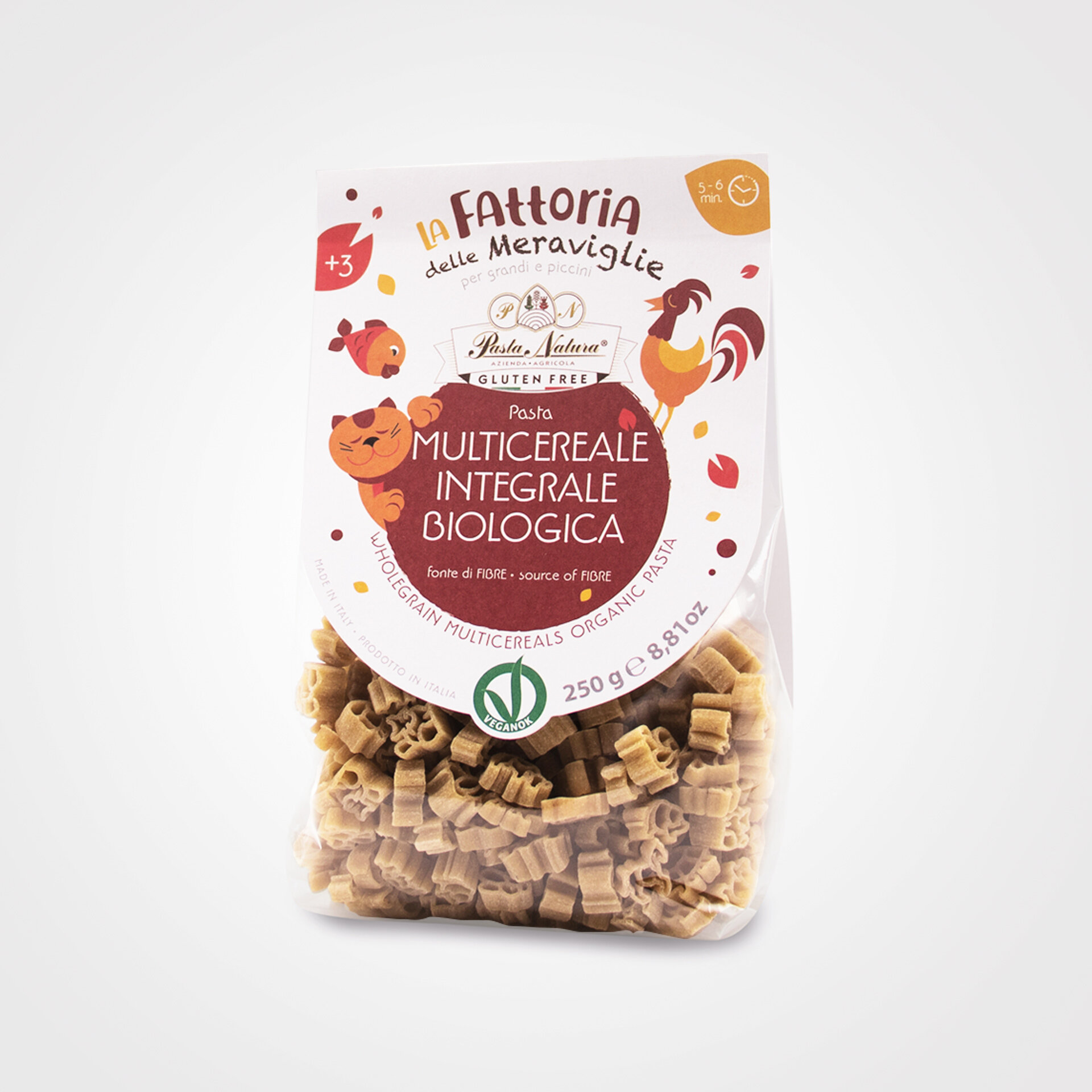 Organic Whole Grain Multigrain - Pasta Farmfor Children