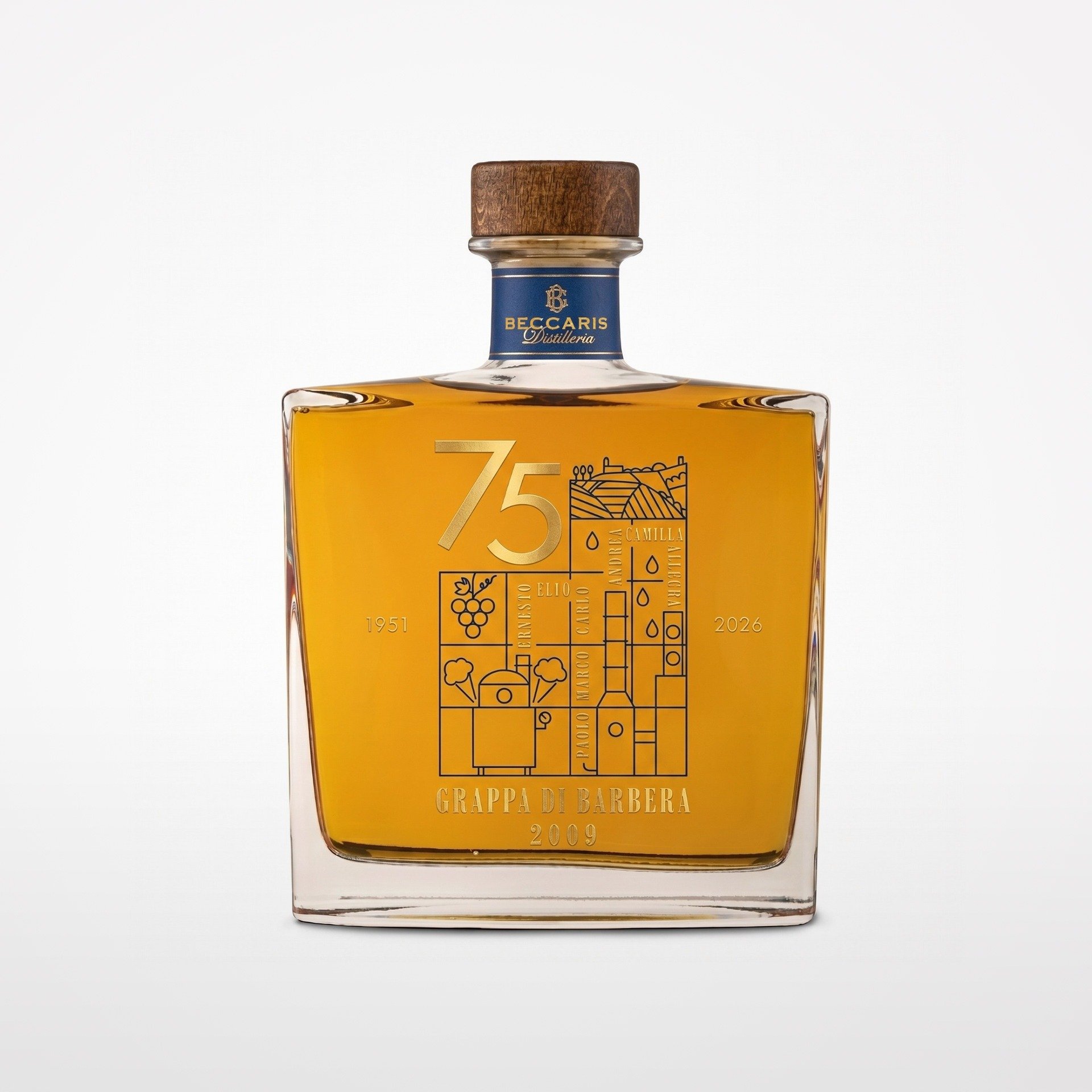Grappa di Barbera 2009 - 75° Anniversario Beccaris
