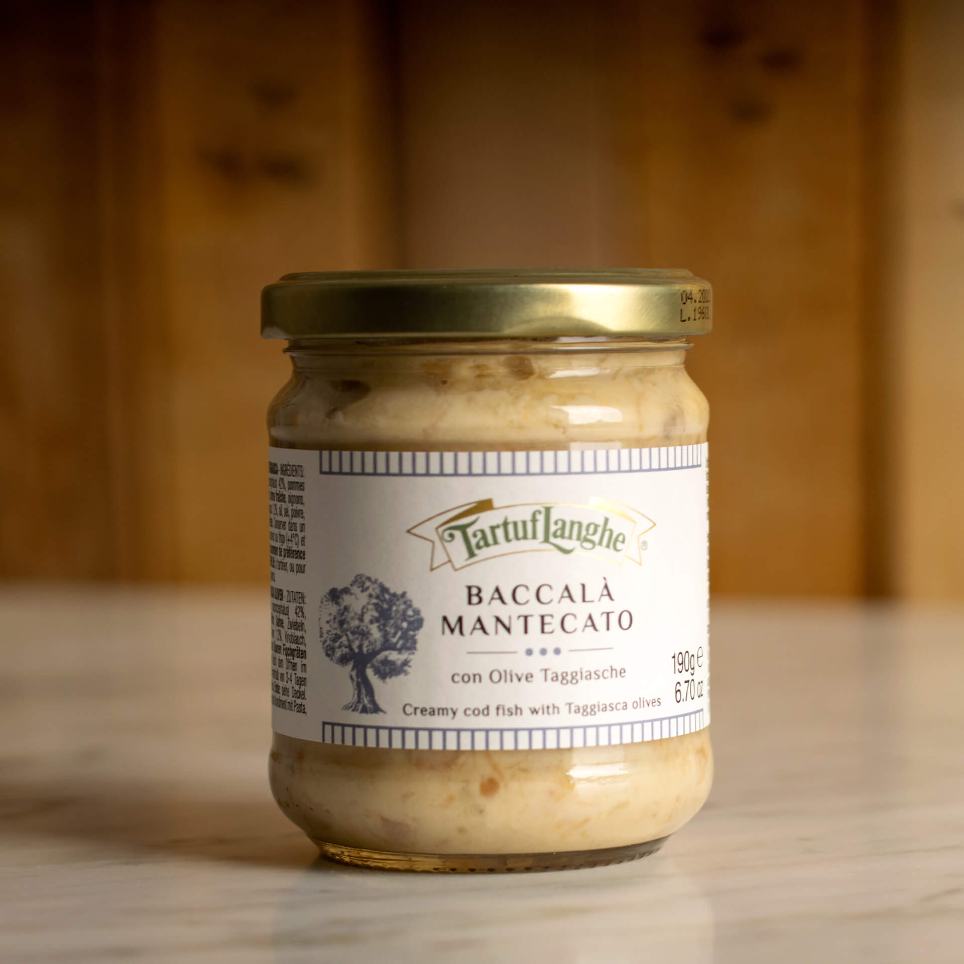 Baccalà Mantecato con Olive Taggiasche