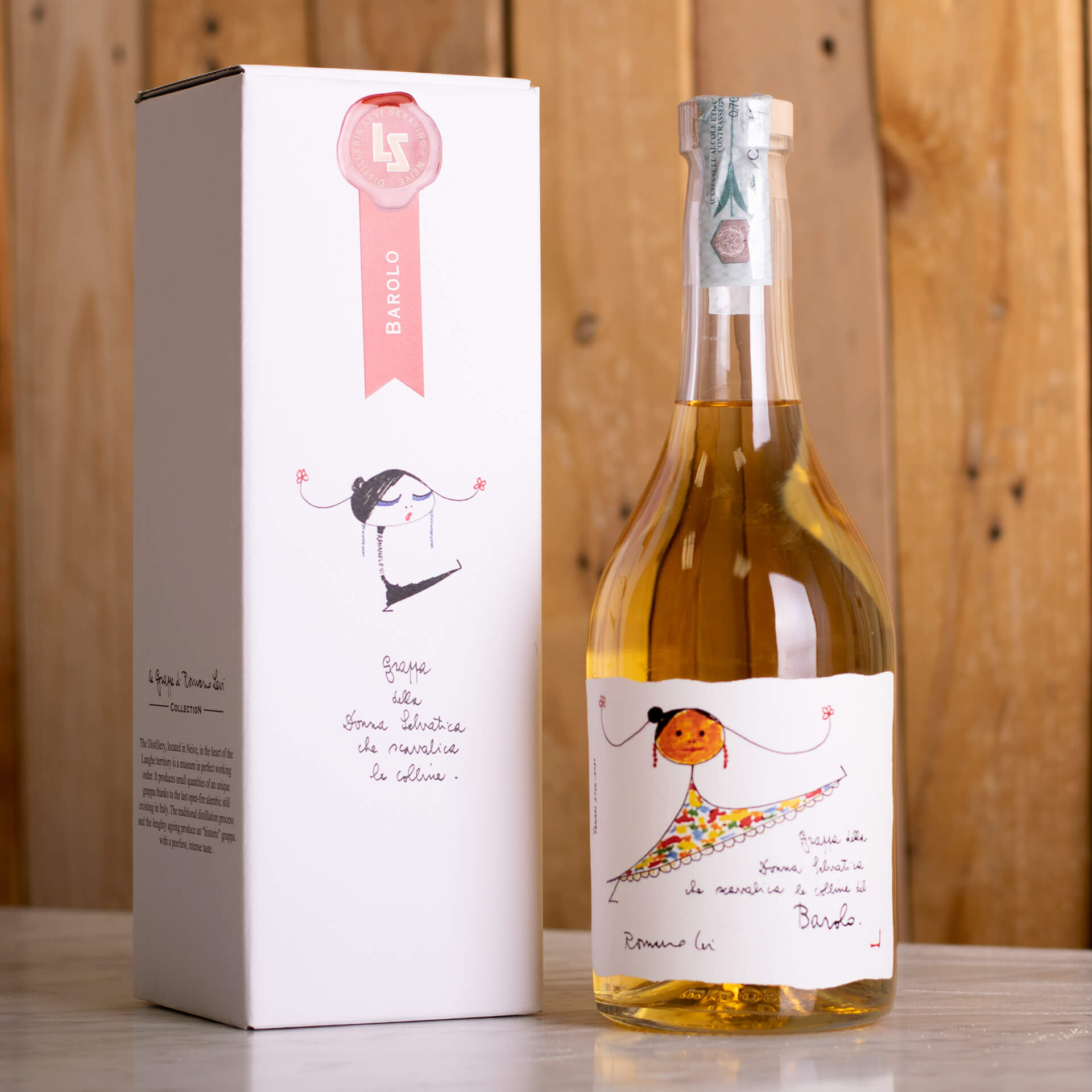 Grappa di Barolo della donna selvatica che scavalica le colline Grappa di Barolo della donna selvatica che scavalica le colline
