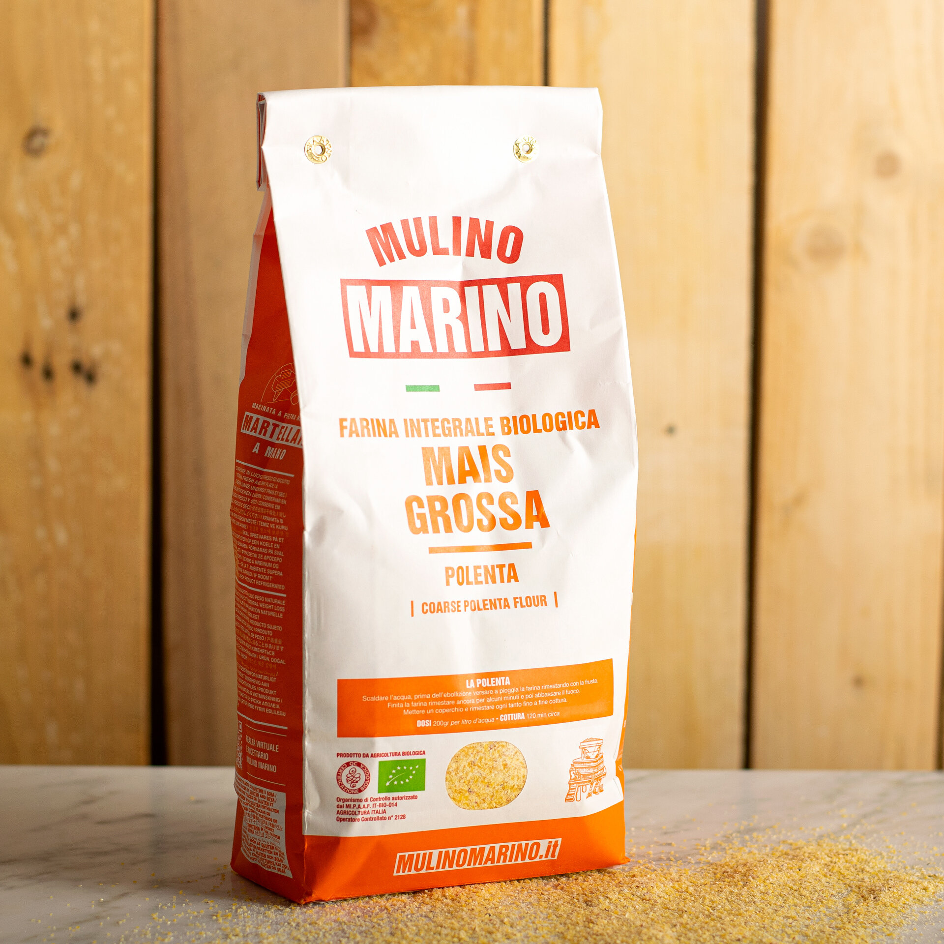 Organic corn whole polenta flour Grusera - 5kg