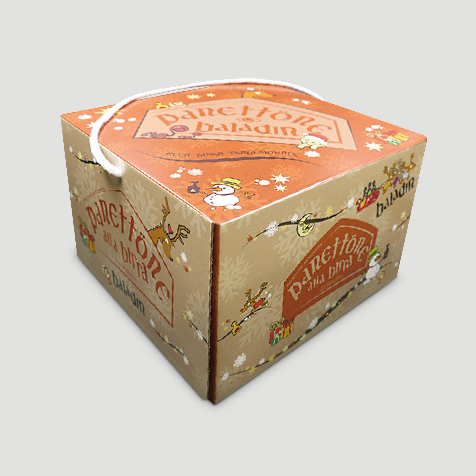 Panettone with Xyauyù Beer, Sultanas, Candied Orange, Icing and whole Almonds 1 kg