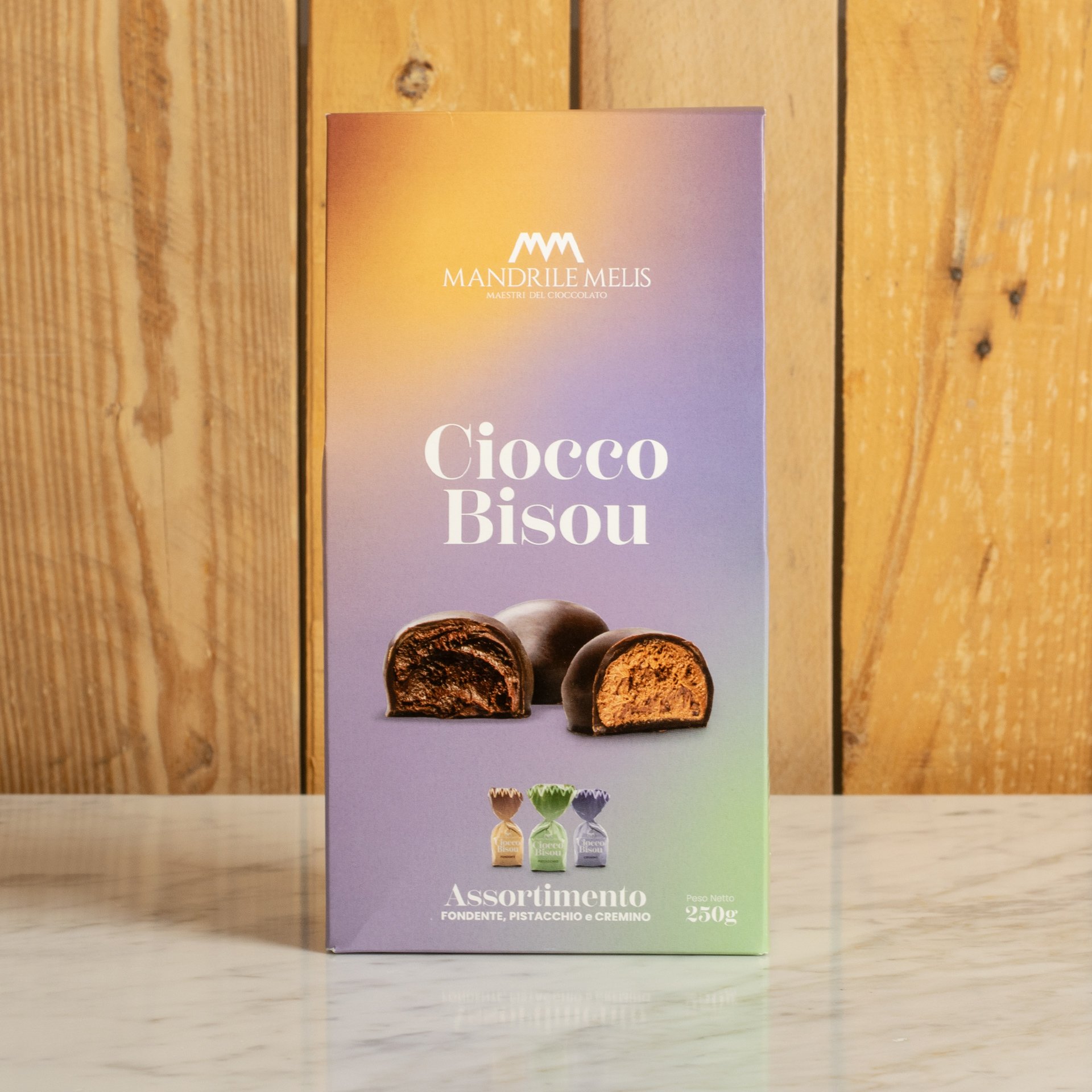 Assorted Chocolate Bisou Cremino Pistachio Dark Chocolate