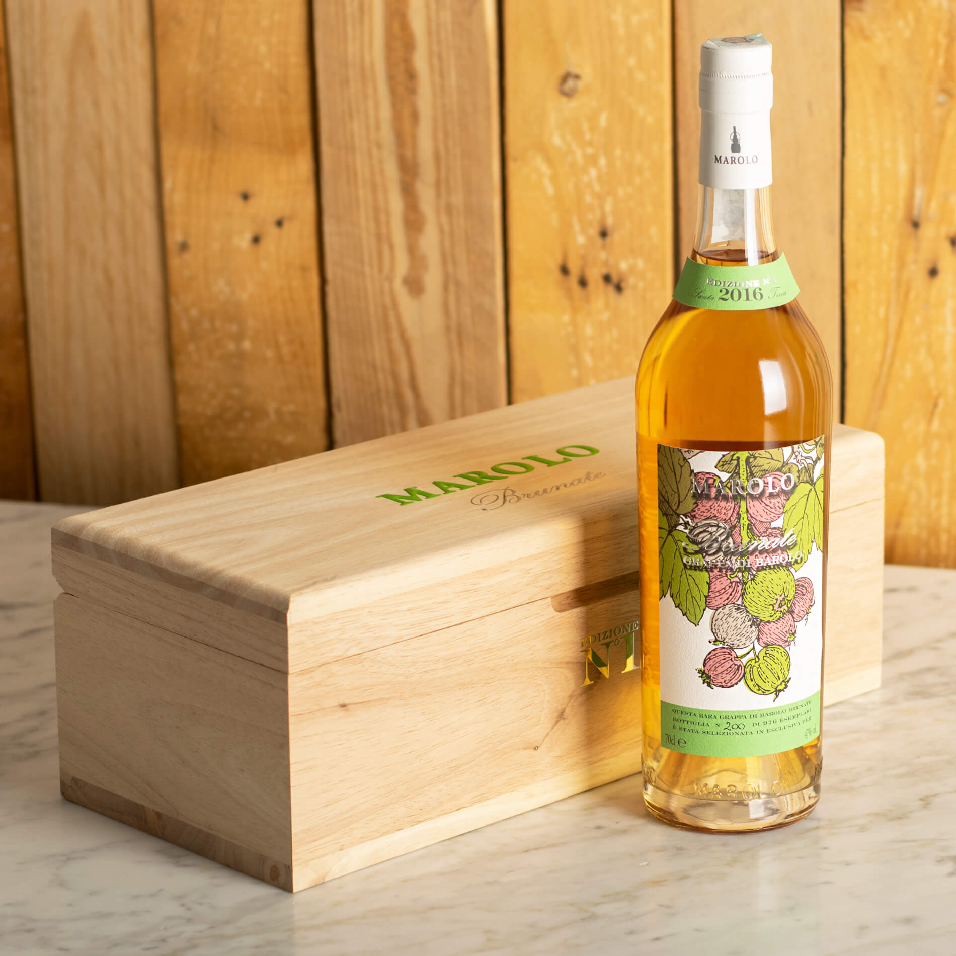 Grappa di Barolo Brunate 2016 personalizzabile limited edition