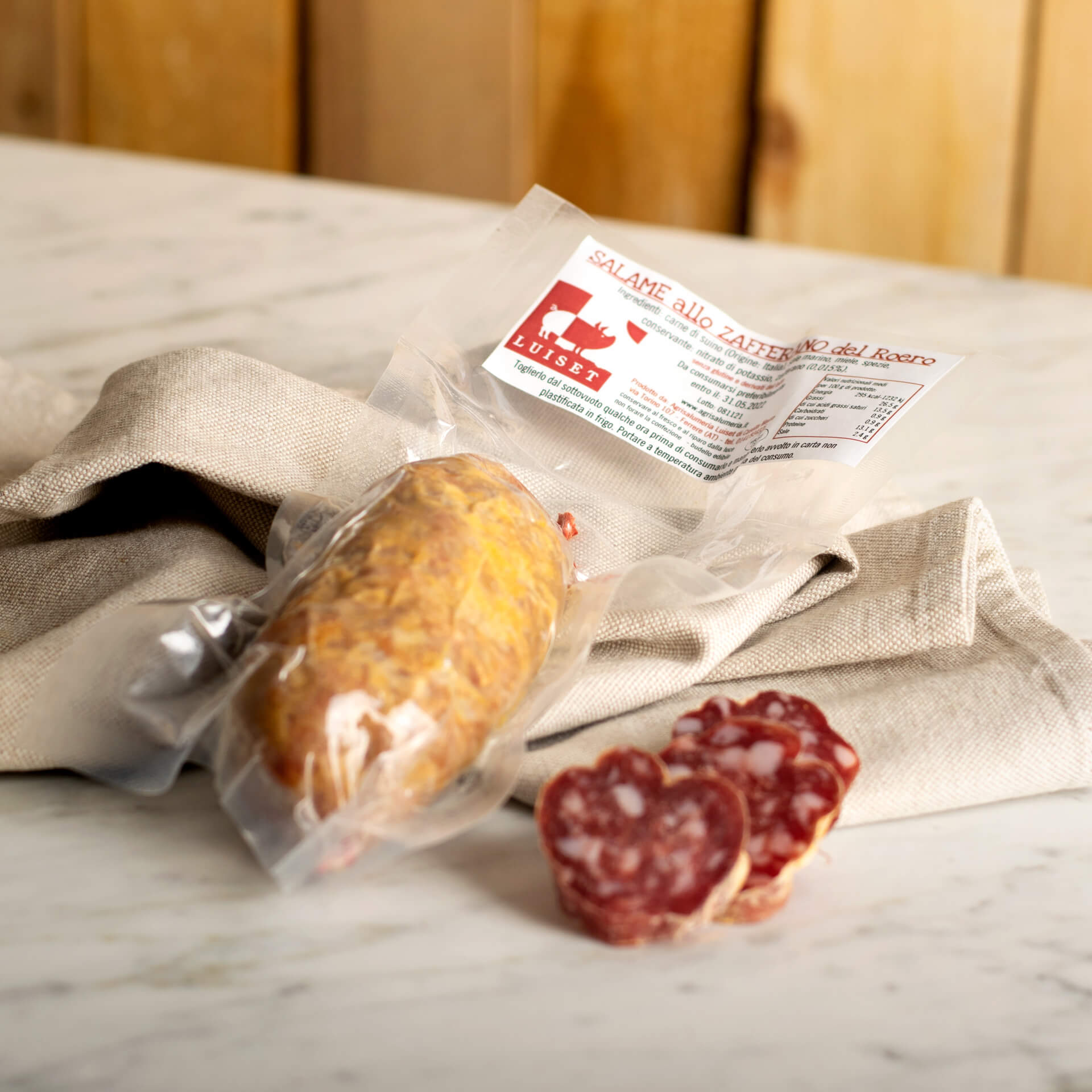 Salame allo Zafferano del Roero 180g