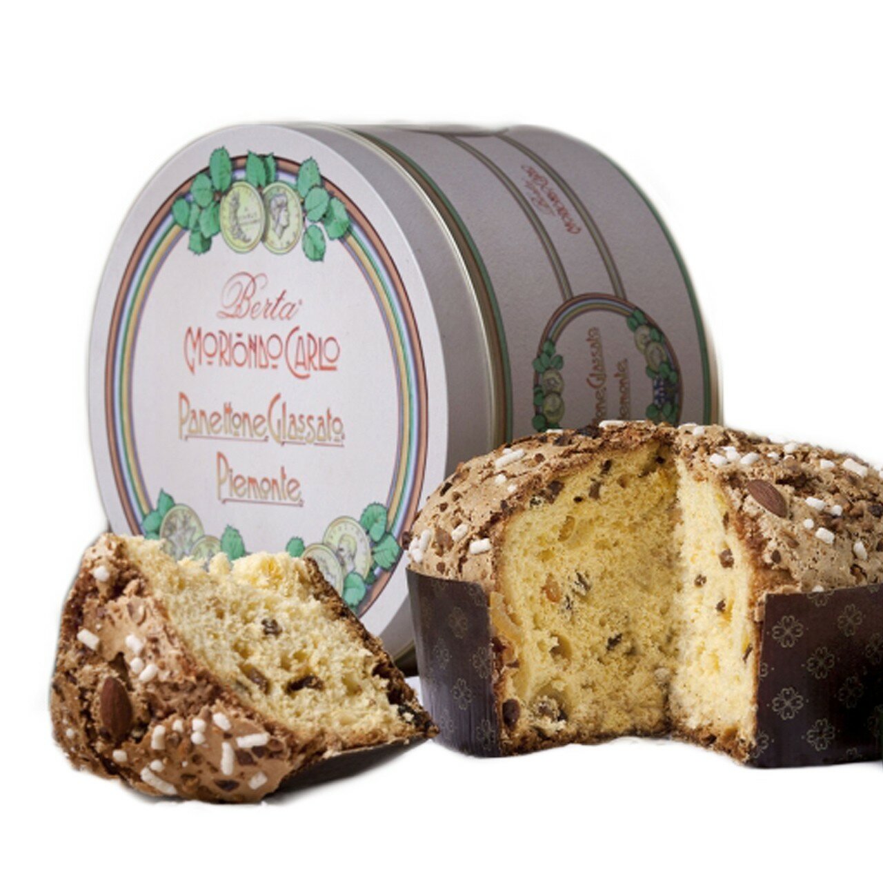 Panettone Glassato Piemonte in confezione regalo di latta Distilleria Berta